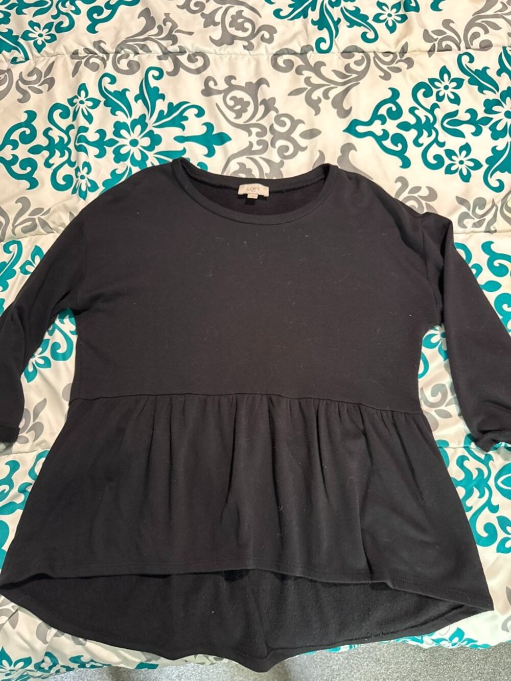 LOFT outlet soft black sweatshirt